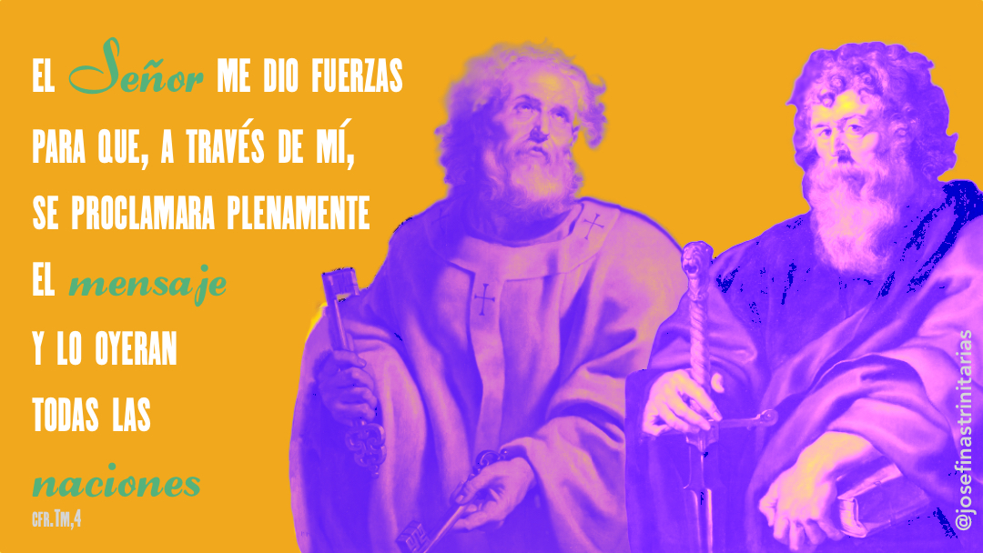 san Pedro y San Pablo. Josefinas trinitarias